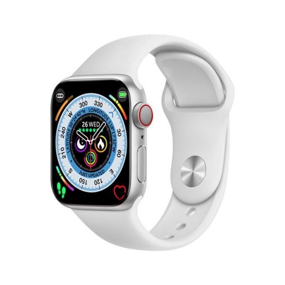 XO M20 Reloj Smartwatch 1.86 - Hasta 5 Dias de Uso - Llamadas Bluetooth - IP67 - IPS - Color Blanco