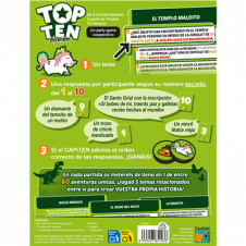 Juego de mesa top ten aventuras