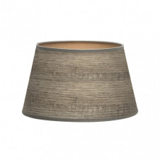 Pantalla Salma E27 Madera Gris 40dx30dx25h Conica Abierta