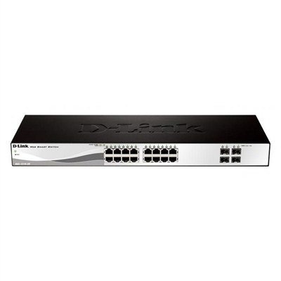 SWITCH SEMIGESTIONABLE D-LINK DGS-1210-20/E16P GIGA + 4P GIGA COMBO RACK