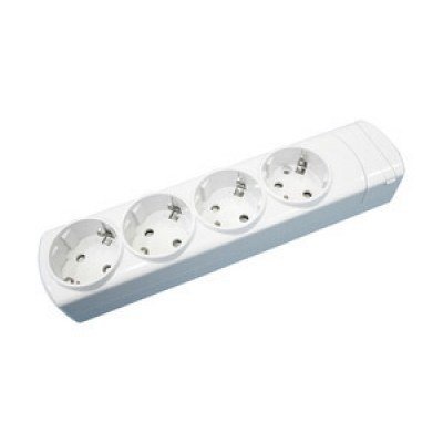 Base Multiple 4 Enchufes Schuko BLANCA