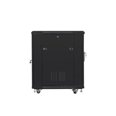 Armario rack lanberg 19 pulgadas 15u - 600x800 flat pack negro puerta malla