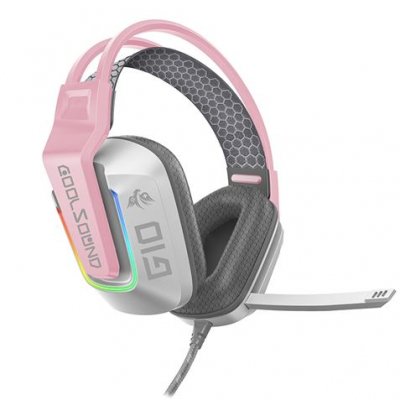 Coolsound Auricular Gaming G10 - Compatible con XBOX, PS5, PS4, Switch y PC - Color Rosa