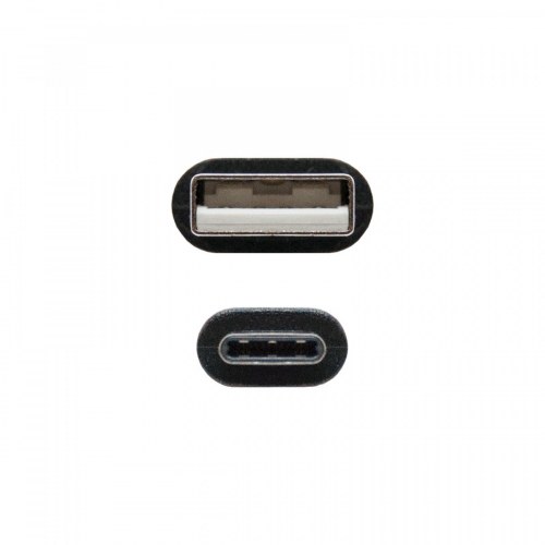 CABLE USB 2.0 3A, TIPO USB-C/M-A/M, NEGRO, 3.0 M