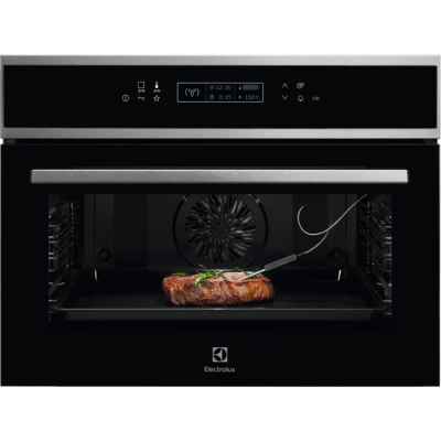 .AT.HORNO COMPACTO ELECTROLUX EVE8P21X MULTIF.19 A+ CRIST.NGO/INOX
