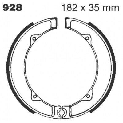 Zapatas de freno estándar EBC 928