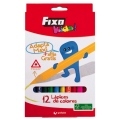 Lapiz Escolar Triplus Grueso Fixo Kids 12 Col C/12