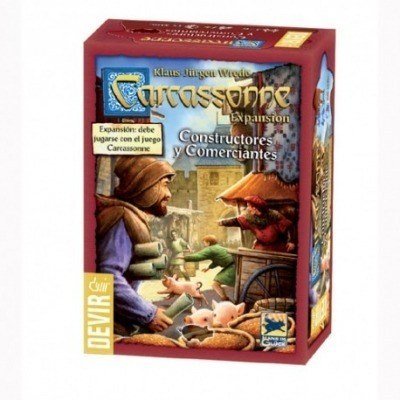 Juego de mesa devir carcassonne constructores y comerciantes