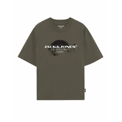 Camiseta JACK & JONES JCOCONDOR TEE SS CREW NECK FST 12284437 Verde Verde