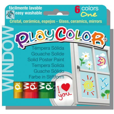 ESTUCHE WINDOW ONE 6 COLORES SURTIDOS PLAYCOLOR 02001 - Color no elegible