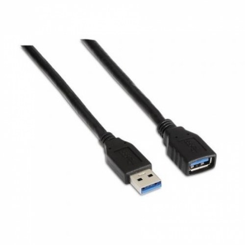 Aisens - Cable Usb 3.0, Tipo A/M-A/H, Negro, 1M