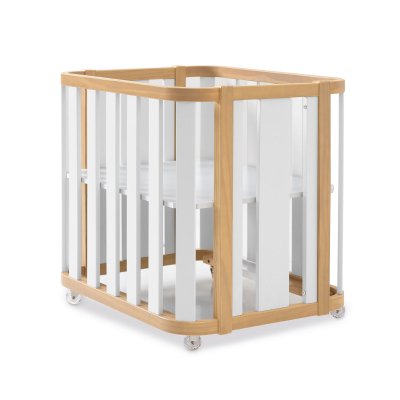 Minicuna, cuna y cama (4en1) madera/blanco · Crea Plus Tre C351-M5011