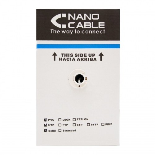 Nanocable CABLE RED RJ45 CAT.5E UTP FLEXIBLE AWG24, 305 Ms