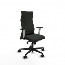 Piqueras y Crespo Albacete direcci?n sincro bali negro brazos 1D blancos base nailon ruedas 65 nailon