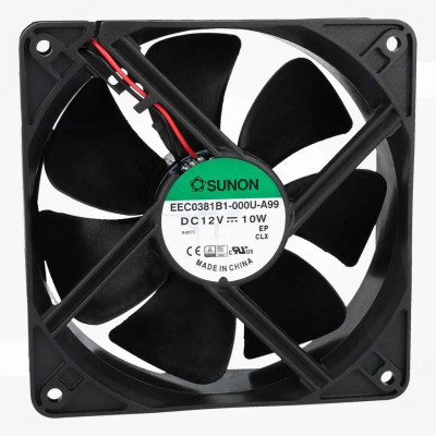 Ventilador DC axiales 12VDC 120x120x38mm 234,4m3/h 48dBA