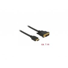 DeLOCK 85652 adaptador de cable de v?deo 1 m HDMI tipo A (Estándar) DVI Negro