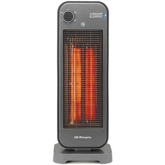 Estufa de carbono Orbegozo BP 7000, 900 W, 2 potencias, IP-20, negro - imagen 2