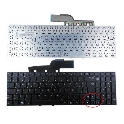 Teclado compatible para portátil Samsung NP300 Series - 15.6 | Modelos NP300E/NP300E5A/NP300E5C | Color negro