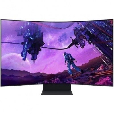 Monitor Inteligente Gaming Curvo Samsung Odyssey Ark S55BG970NU 55/ 4K/ 1ms/ 165Hz/ VA/ Smart TV/ Multimedia/ Negro