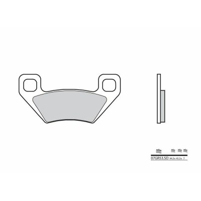 Pastillas de freno sinterizadas Brembo 07GR53SD 07GR53SD