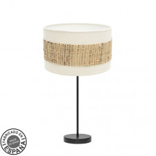 Sobremesa Mediana Nicaragua 1xe27 Negro/blanco/natural 63x30x30cm
