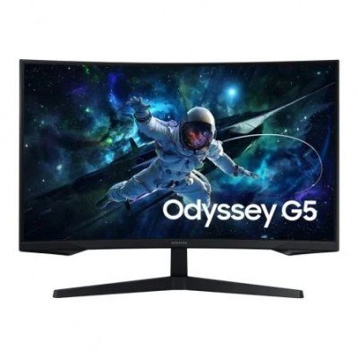 Monitor Gaming Curvo Samsung Odyssey G5 S27CG554EU 27/ QHD/ 1ms/ 165Hz/ VA/ Negro
