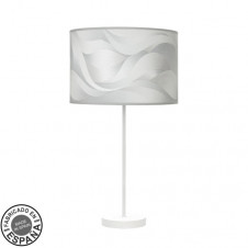 Sobremesa Alto Moda 1xe27 Blanco/ola Gris 63x30x30 Cm