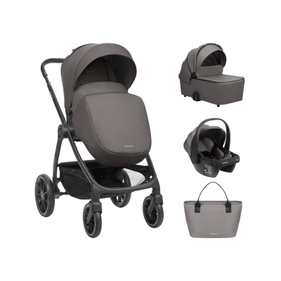 Carrito de bebé 3en1 con capazo Modena Gris Oscuro