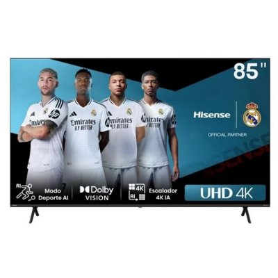Tv hisense 85 pulgadas led 4k uhd - 85a6n - smart tv