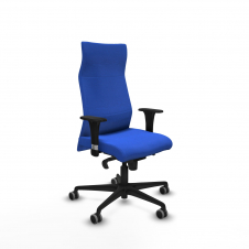 Piqueras y Crespo Albacete direcci?n sincro bali azul brazos 1D cromados base nailon ruedas 65 engomadas