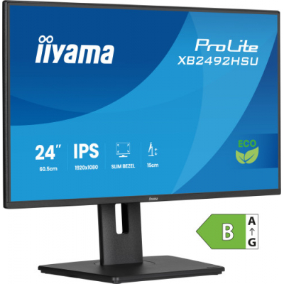 MONITOR IYAMA PROLITE XB2492HSU-B1, 61 CM (24), 1080 X 1920 PIXELES, QUAD HD, LED, 3 MS, NEGRO