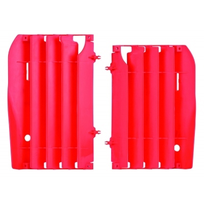 Aletines de radiador POLISPORT 8456400002 rojo Honda 8456400002