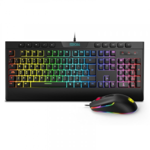 Krom Pack RGB Teclado Membrana y Ratón Kalyos SP