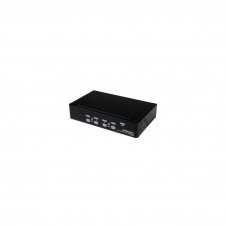 StarTech.com Conmutador Switch KVM 4 Puertos de V?deo VGA USB 2.0 - 1U Rack Estante Negro