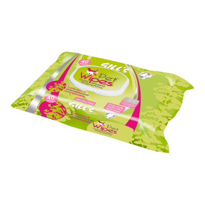 Toallitas humedas mascotas xl aroma citronela 30 x 20 cm, 40 uds