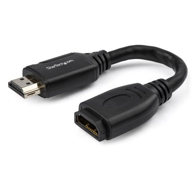 Cable de 15cm de Extensión Alargador HDMI 2.0 de Alta Velocidad con Ethernet - Extensor de Puertos - Cable para Conservar Puertos de Conexión - Cable Corto HDMI - 4K de 60Hz