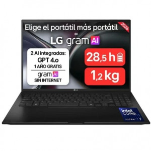 Portátil LG Gram 16ZD90TL-G.AX85BN Intel Core Ultra 7-258V/ 32GB/ 512GB SSD/ 16