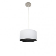 Colgante Tatiana 1xe27 Niquel/blanco-mad.Negra Regx30x30 Cm