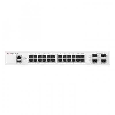 SWITCH GESTIONABLE FORTINET FS-124F L2 24xGE RJ45 4xGE SFP 256 MB DDR3 MONTAJE RACK VENTILADOR