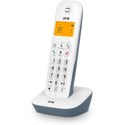 SPC Air Telefono Fijo Inalambrico - Pantalla Retroiluminada 35x22mm - Identificacion de Llamadas - Conexion a Red Telefonica - Modo Mute - 5 Melodias - 2 Colores - Tecnologia Eco - Transferencia de Ll