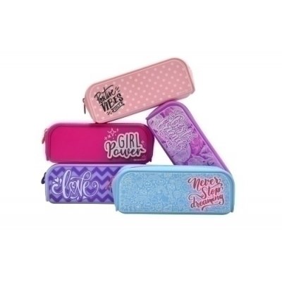 PORTATODO OFFICE BOX SILICONA RECT. GIRL - Pack de 10 unidades