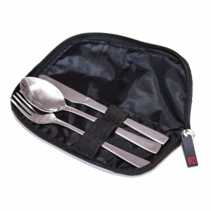 Set de cubiertos Iris 8414I inox con funda