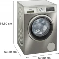 Lavadora Siemens WU14UT6KES, 9 kg, 1400 rpm, clase A, acero antihuellas - imagen 7