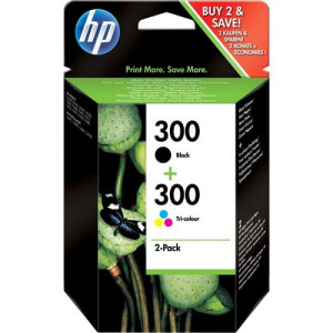HP Cartucho Multipack 300 Negro+Color