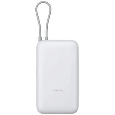 Powerbank 20000mAh Xiaomi Power Bank Integrated Cable/ 22.5W/ Blanco/ Incluye Cable USB Tipo-C
