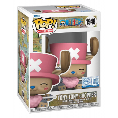 Funko pop one piece tony tony chopper with cotton candy exclusive