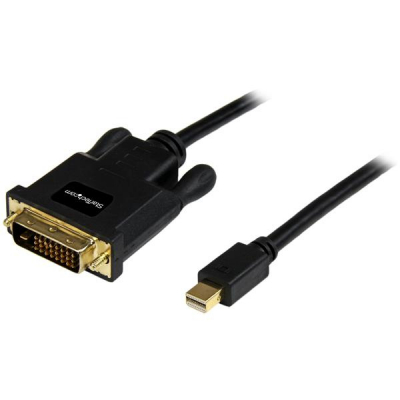 StarTech.com Cable de 3m Adaptador de Vídeo Mini DisplayPort a DVI-D - Conversor Pasivo - 1920x1200 - Negro