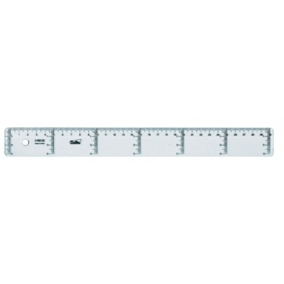 REGLA CRISTAL SAFTA 30 CENTIMETROS
