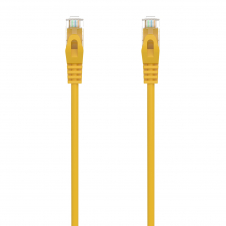 AISENS Cable de Red Latiguillo RJ45 LSZH Cat.6A 500 Mhz UTP AWG24, Amarillo, 2.0M