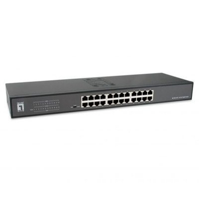 SWITCH LEVEL ONE GIGABIT CARCASA METALICA NO GESTION 24P 10/100/1000 GEU-2431